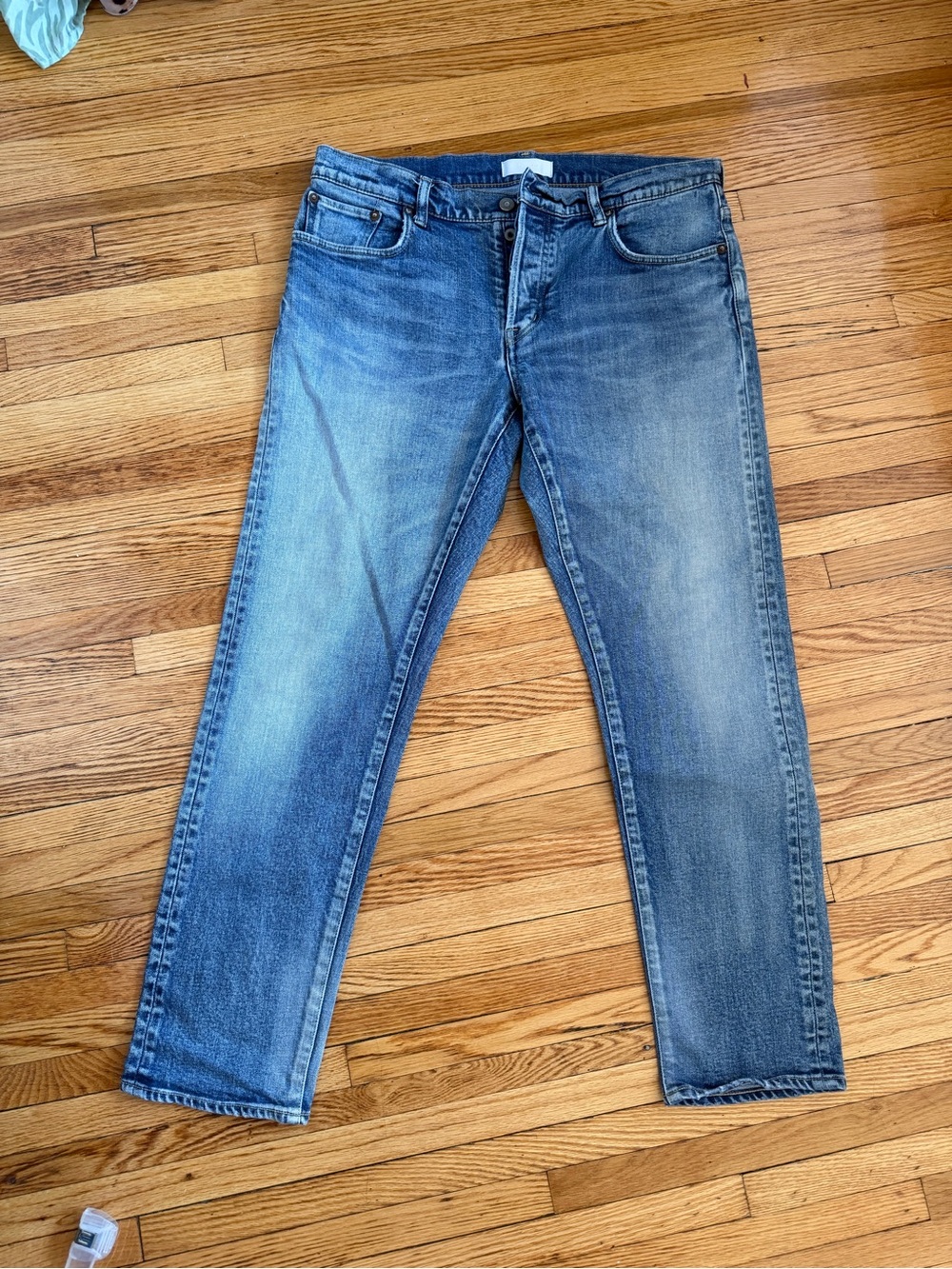 Men's Moussy Vintage Straight Fit Blue Jeans